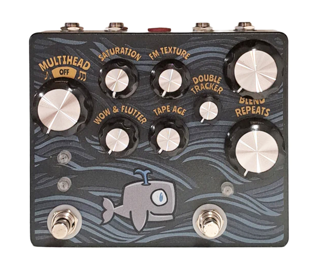 Hungry Robot The Moby Dick Multihead Stereo Tape style Delay and Multi-Effect Pedal - Megatone Music