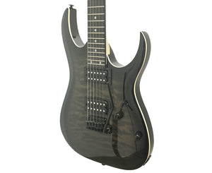 Ibanez GIO GRGA120QA Electric Guitar Transparent Black