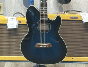 Ibanez Talman TCY10E Acoustic-Electric Guitar in Blueburst w/ Ibanez Hardshell Case