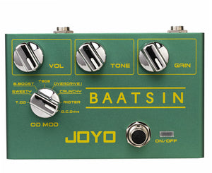 JOYO R-11 Baatsin Distortion and Overdrive Pedal Pure Analog Circuit - 8 Classic OD/DS Sounds