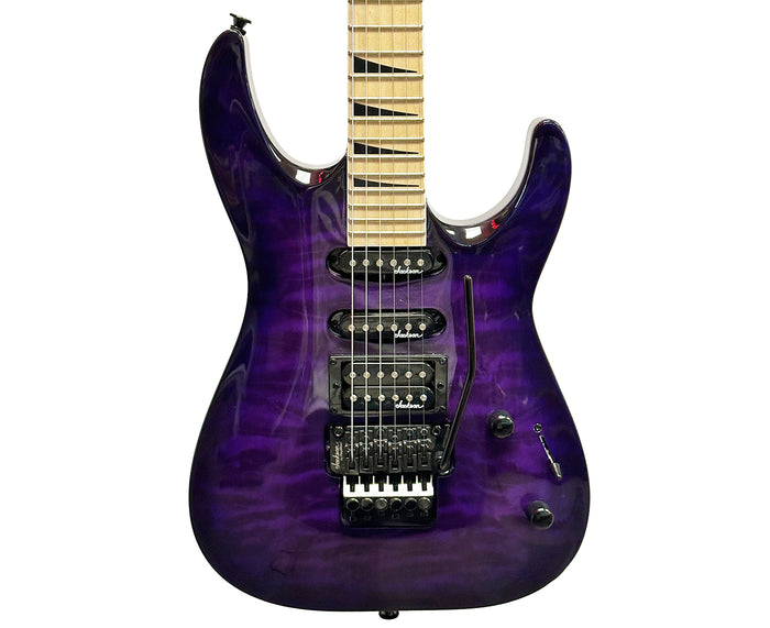 Jackson JS34Q Dinky DKA-M Electric Guitar in Trans Purple