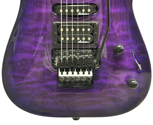 Jackson JS34Q Dinky DKA-M Electric Guitar in Trans Purple