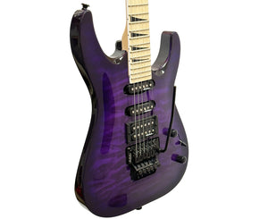 Jackson JS34Q Dinky DKA-M Electric Guitar in Trans Purple