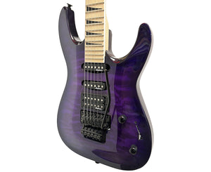 Jackson JS34Q Dinky DKA-M Electric Guitar in Trans Purple