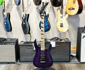 Jackson JS34Q Dinky DKA-M Electric Guitar in Trans Purple