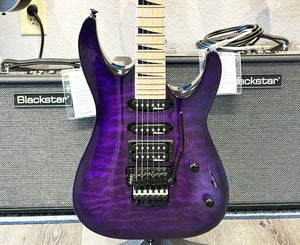 Jackson JS34Q Dinky DKA-M Electric Guitar in Trans Purple