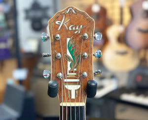 Kay K24 Jumbo Vintage Acoustic Guitar w/ Hard Shell Case 1950's