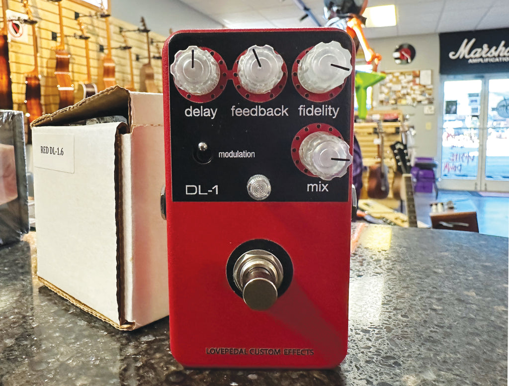 Lovepedal DL-1 Delay Effects Pedal in Red