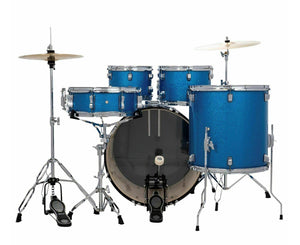 Ludwig Accent 5-Piece Drum Set - Blue Sparkle Finish