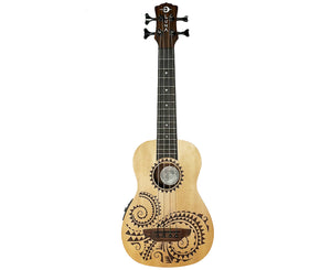 Luna Tattoo Bari-Bass Ukulele Acoustic-Electric Bass