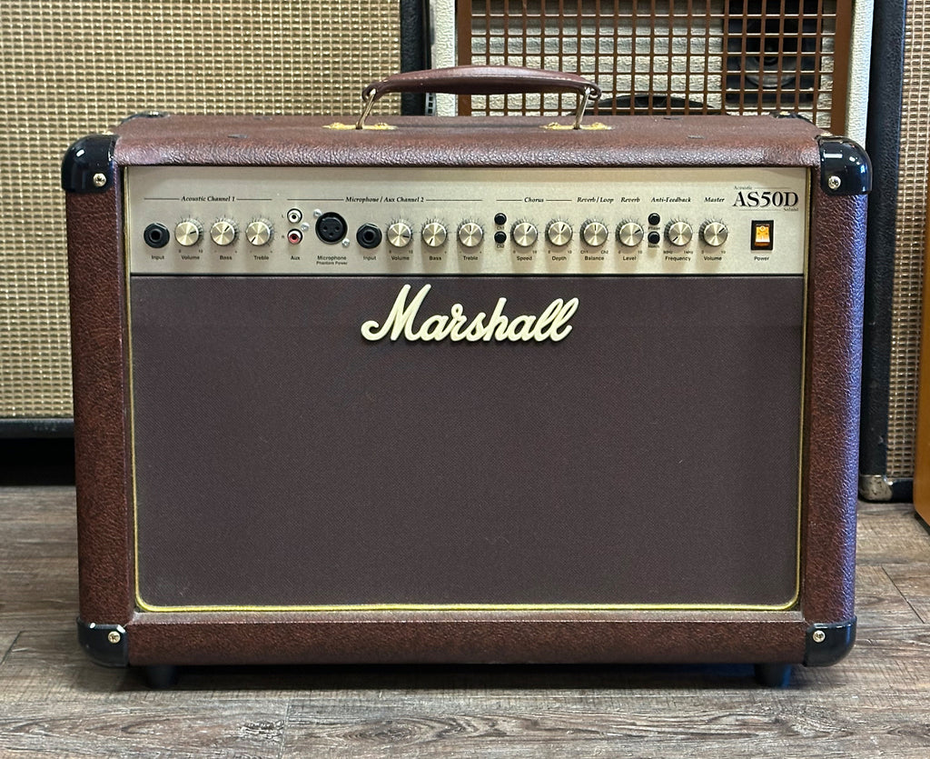 Marshall AS50D 50W 2x8" 2 Channel Acoustic Guitar Combo Amp