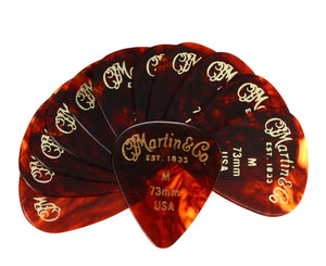 Martin .73mm Medium Pick Pack - Faux Tortoise - 12 Picks
