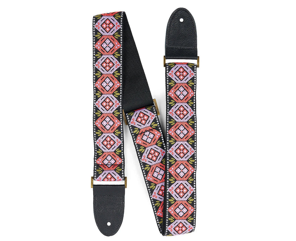 Martin Guitar Jacquard Lilac Coral Gemstone Guitar Strap - Megatone Music