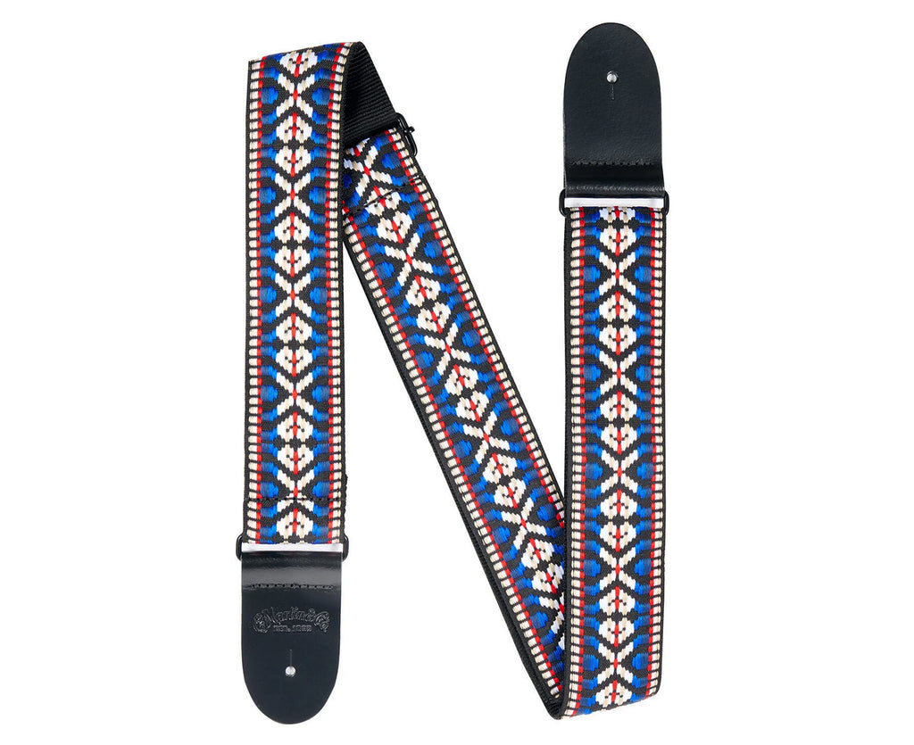 Martin Guitar Red, White and Blue 60's Style Guitar Strap - Megatone Music