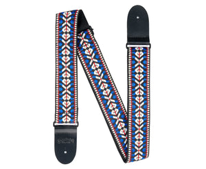 Martin Guitar Red, White and Blue 60's Style Guitar Strap