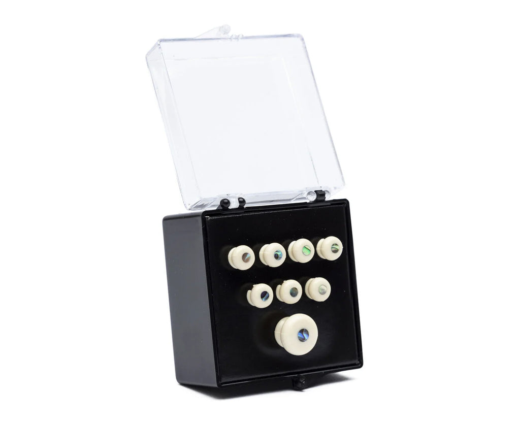 Martin Pearl Inlaid Bridge & Endpins in White - Megatone Music
