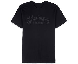 Martin Tone on Tone Black T-Shirt in X-Large - Megatone Music