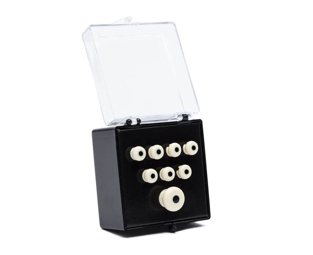 Martin Inlaid Bridge & Endpins - White/Black - Megatone Music