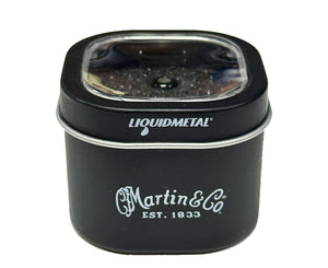 Martin LUXE BY MARTIN Liquidmetal Bridge Pins Black/Paua Inlay