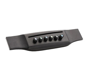 Martin LUXE BY MARTIN Liquidmetal Bridge Pins Black/Paua Inlay