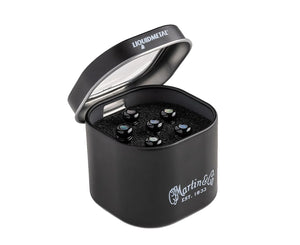 Martin LUXE BY MARTIN Liquidmetal Bridge Pins Black/Paua Inlay