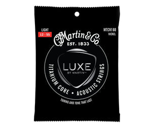 Martin MTCN160 Luxe Titanium Core Premium Acoustic Guitar Strings 12-55 - Megatone Music