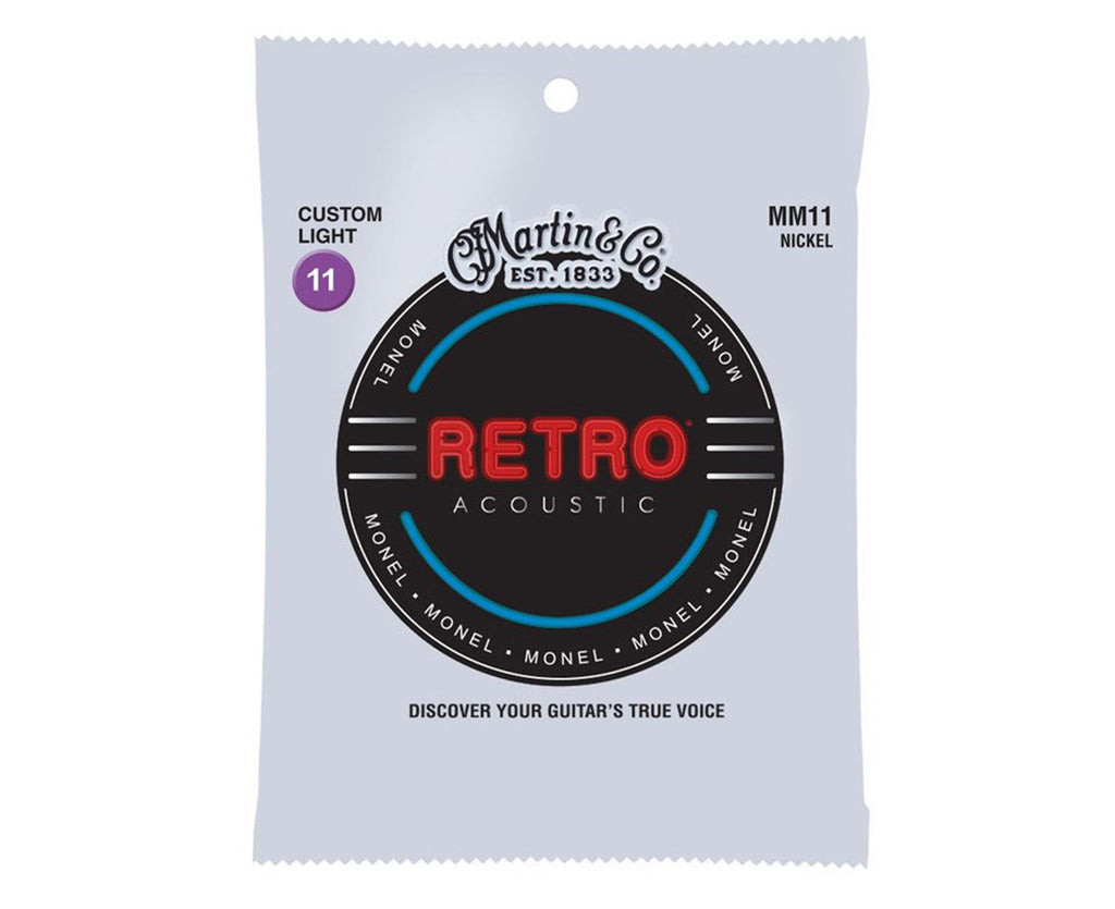 Martin MM11 Retro Series Acoustic Guitar Strings 11-52 - Megatone Music