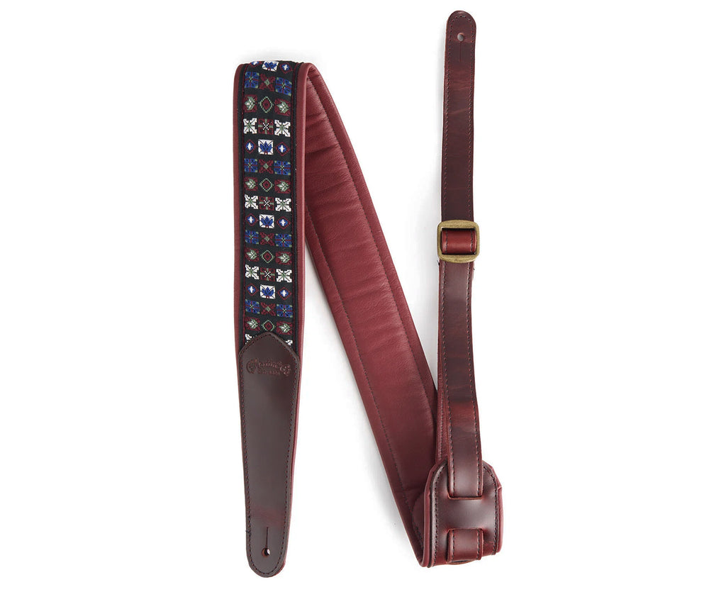 Martin Retro Jacquard Leather Guitar Strap - Megatone Music