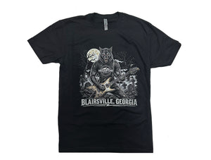 Megatone Music Werewolf T-Shirt Black Medium