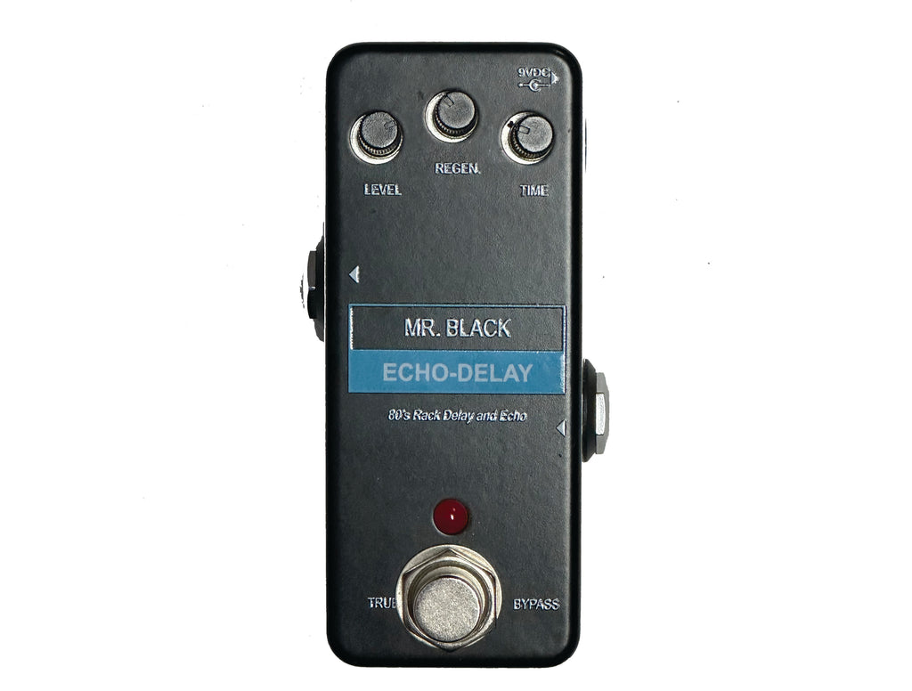 Mr. Black Mini Echo-Delay 80's Rack Delay Effects Pedal