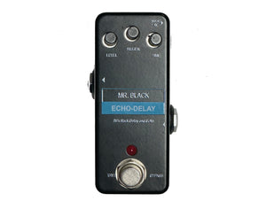 Mr. Black Mini Echo-Delay 80's Rack Delay Effects Pedal