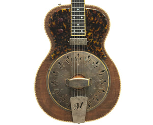 Mule Resophonic Mavis Thinline Resonator Guitar with Tweed Case