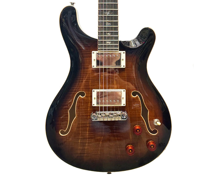 Paul Reed Smith SE Hollowbody II Piezo in Black Gold Burst w/ PRS Case
