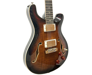 Paul Reed Smith SE Hollowbody II Piezo in Black Gold Burst w/ PRS Case