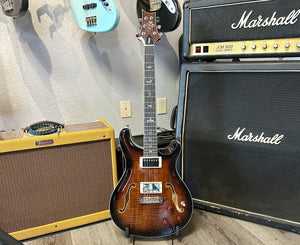 Paul Reed Smith SE Hollowbody II Piezo in Black Gold Burst w/ PRS Case