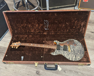 Paul Reed Smith PRS Private Stock Mira Electric Guitar in Quilted Faded Indigo 2009 - One-Piece Top