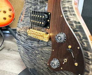 Paul Reed Smith PRS Private Stock Mira Electric Guitar in Quilted Faded Indigo 2009 - One-Piece Top