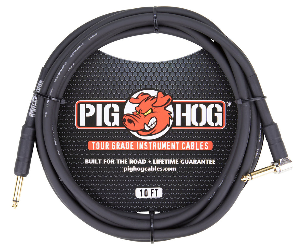 Pig Hog PH10R Tour Grade 1/4 Instrument Cable