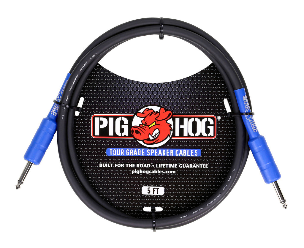 Pig Hog PHSC5 8mm Speaker Cable 5ft 14 Gauge Wire - Head to Cab