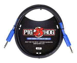 Pig Hog PHSC5 8mm Speaker Cable 5ft 14 Gauge Wire - Head to Cab