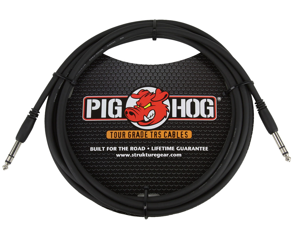 Pig Hog PTRS15 1/4 inch TRS Stereo Cable 15 foot