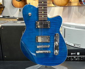 Reverend Charger RA Electric Guitar in Trans Blue
