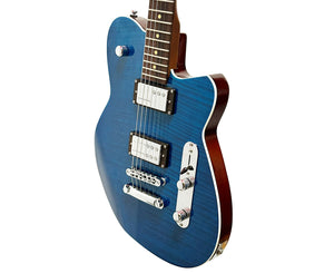Reverend Charger RA Electric Guitar in Trans Blue