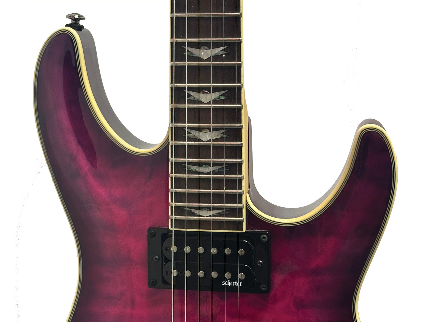 Schecter Omen Extreme-6 Electric Guitar in Electric Magenta