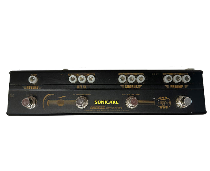 SonicCake Sonicbar Sonic Wood Acoustic Instrument Preamp with Effects and XLR Output