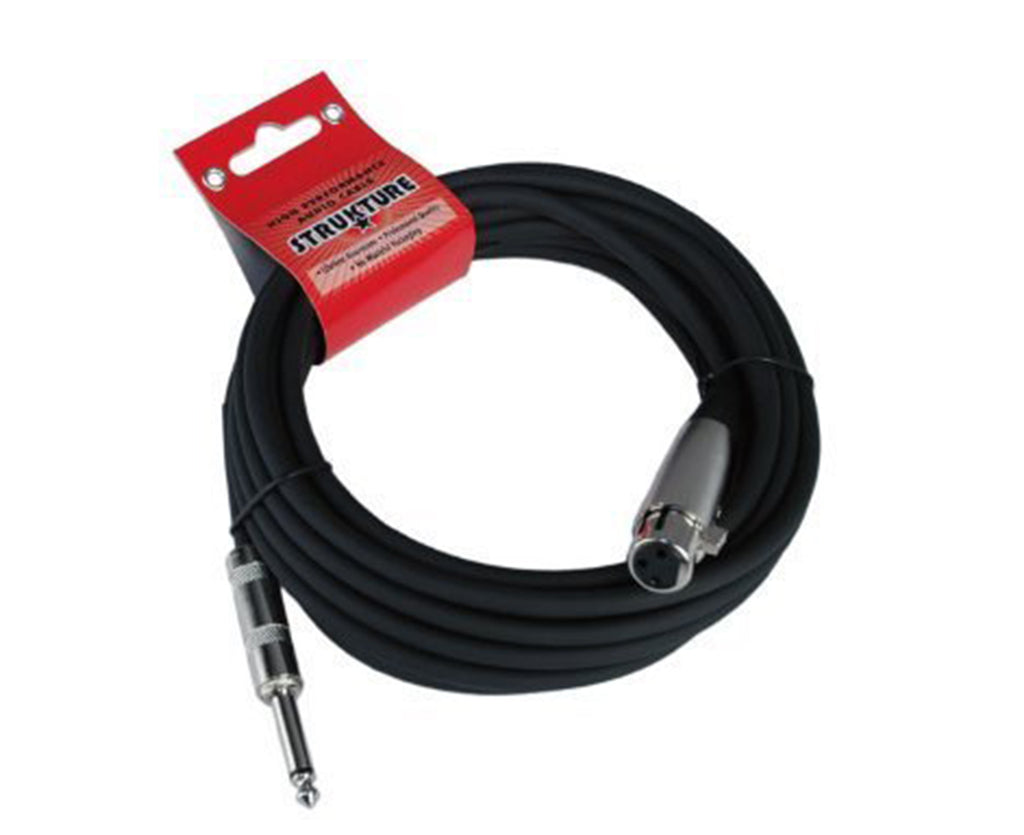 Strukture SMCHZ20 Hi-Z Mic Cable, 20ft Black
