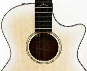 Taylor Guitars 614ce 50th Anniversary Limited-Edition Grand Auditorium Acoustic-Electric Guitar in White Edgeburst