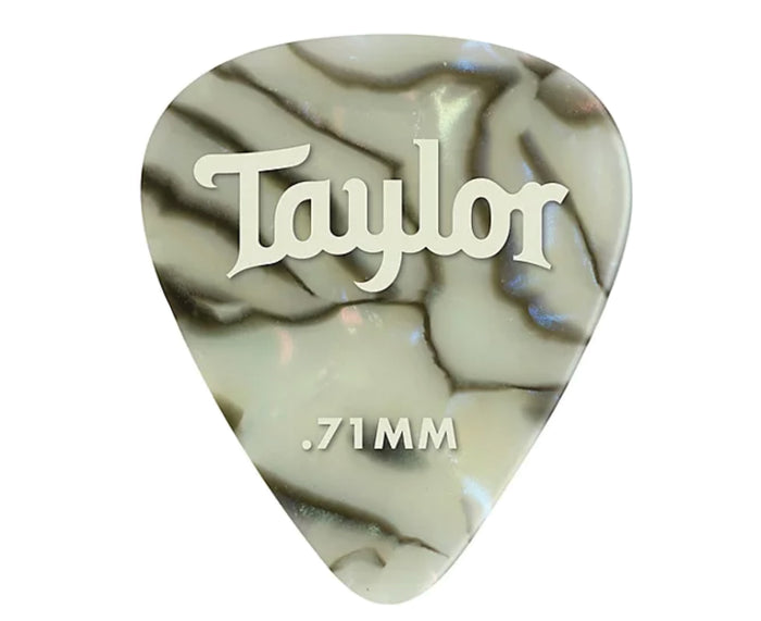 Taylor Celluloid 351 Guitar Picks in Abalone .71mm 12-Pack