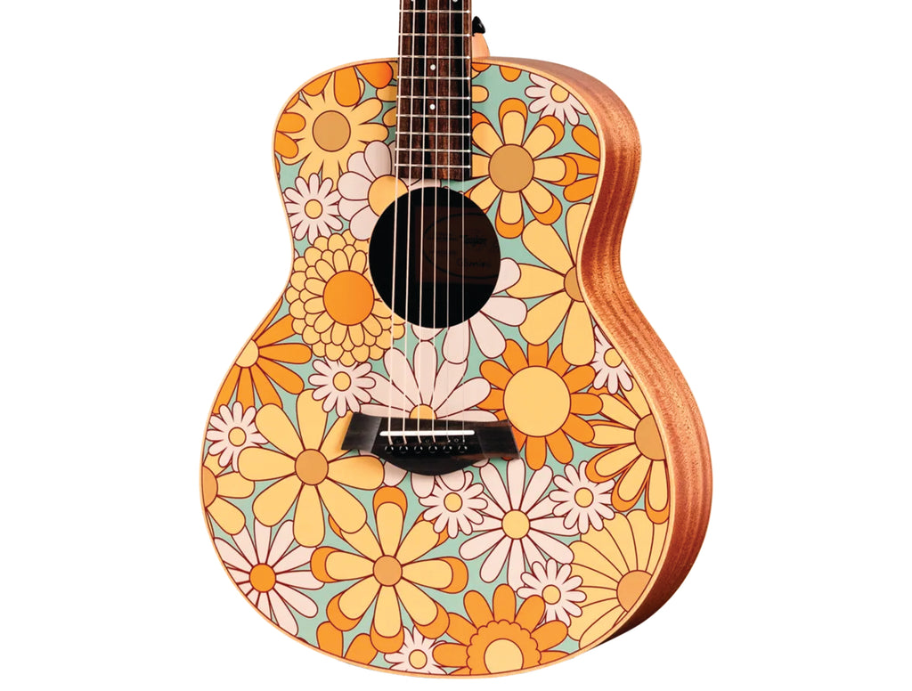 Taylor GS Mini-e Special Edition Acoustic-Electric Guitar, Floral Blue