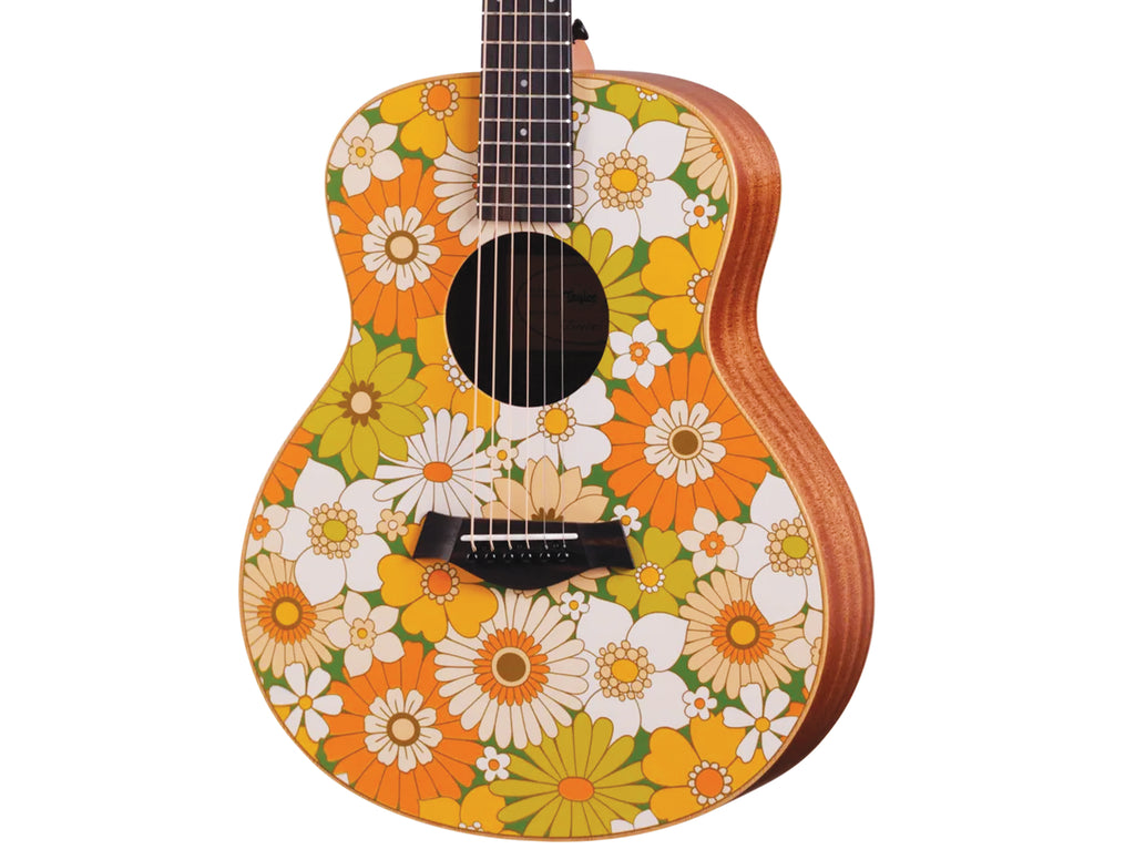 Taylor GS Mini-e Special Edition Acoustic-Electric Guitar, Floral Green